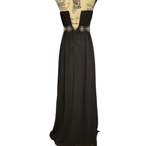 Fiesta Black Strapless Embellished Gown - Picture 6 of 10